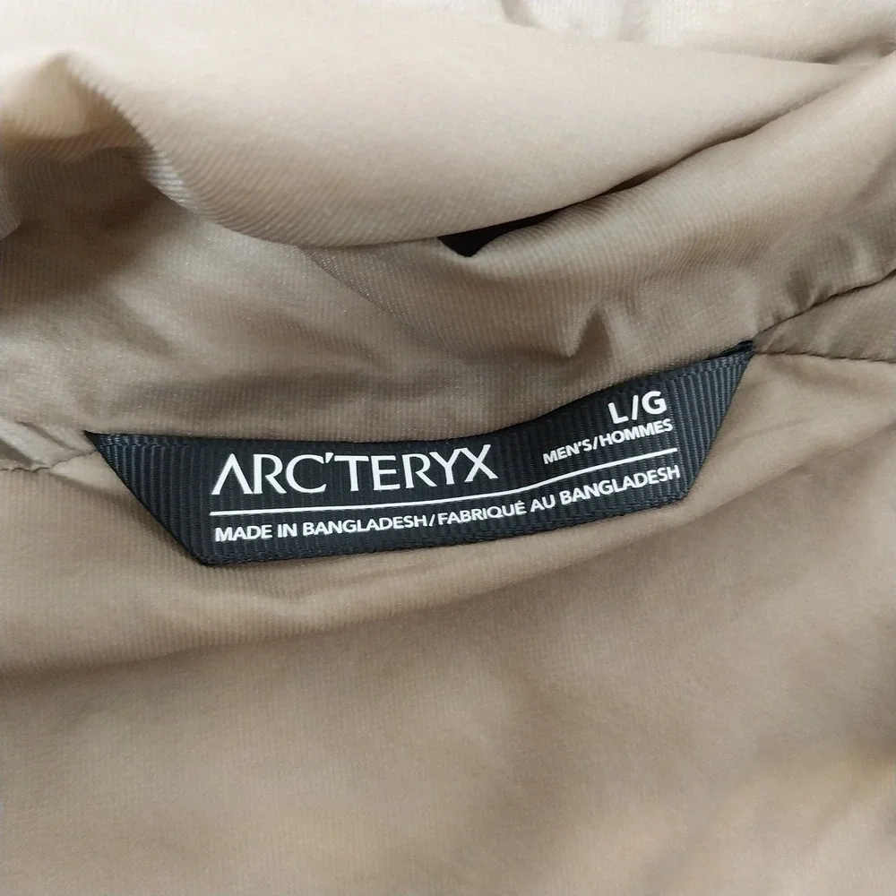 Arcteryx Atom Hoody Mens Large Smoke Bluff Insulated Full Zip Hiking Outdoors